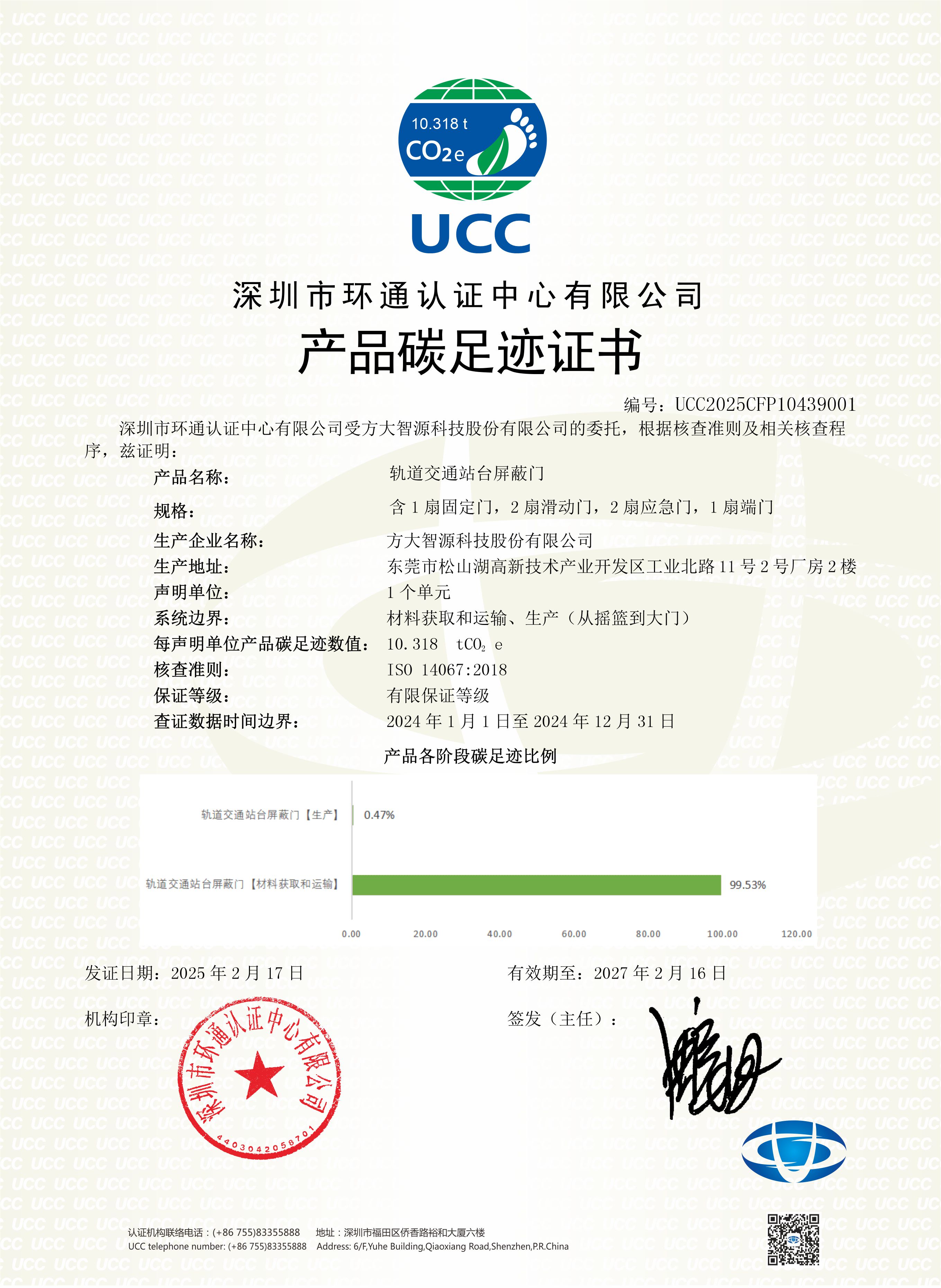 產(chǎn)品碳足跡證書(shū)